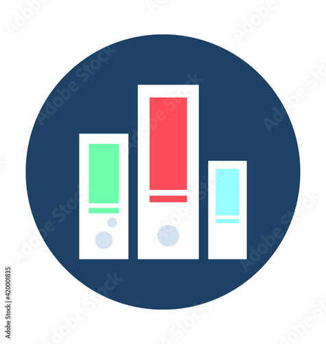 File Folders Vector Icon