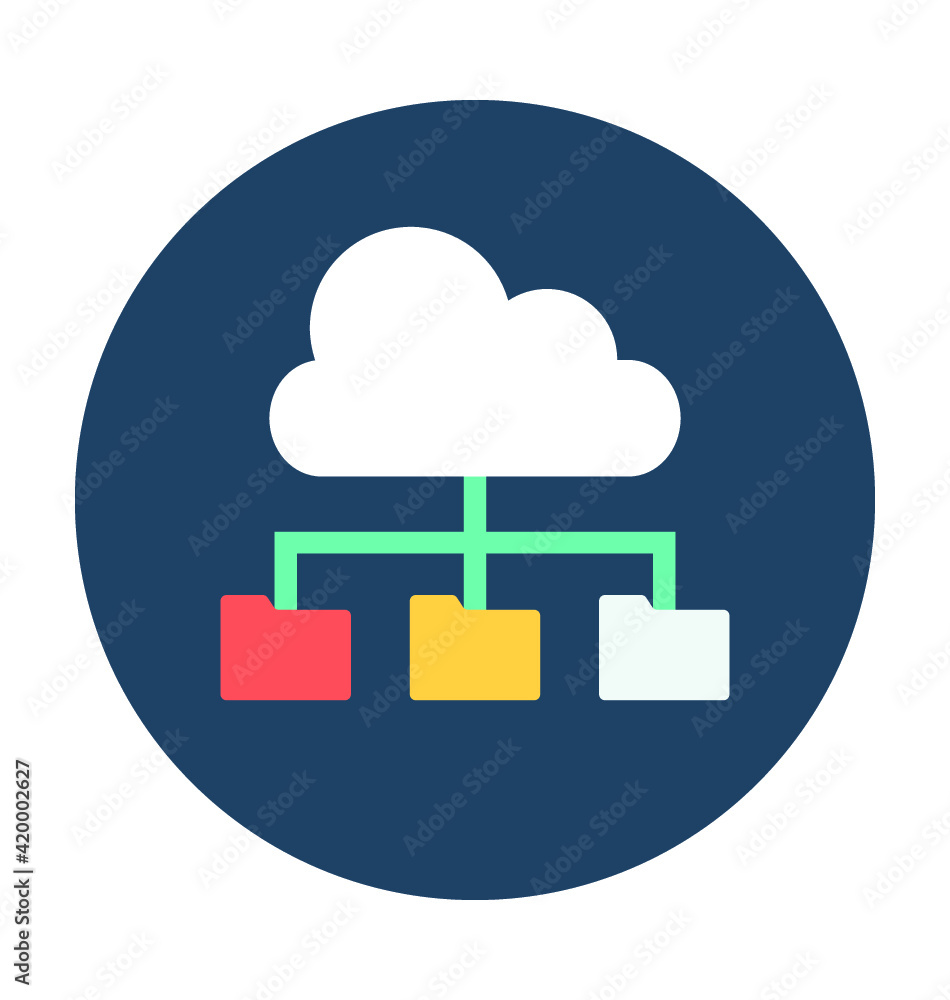 Cloud Links Vector Icon Cloud Links Vector Icon