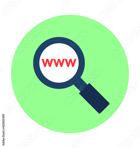 Internet Exploring Vector Illustration