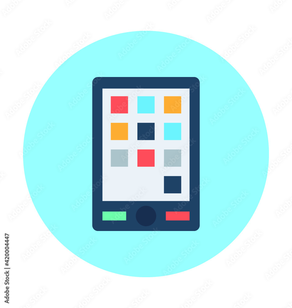 Mobile Menu Vector Illustration Mobile Menu Vector Illustration