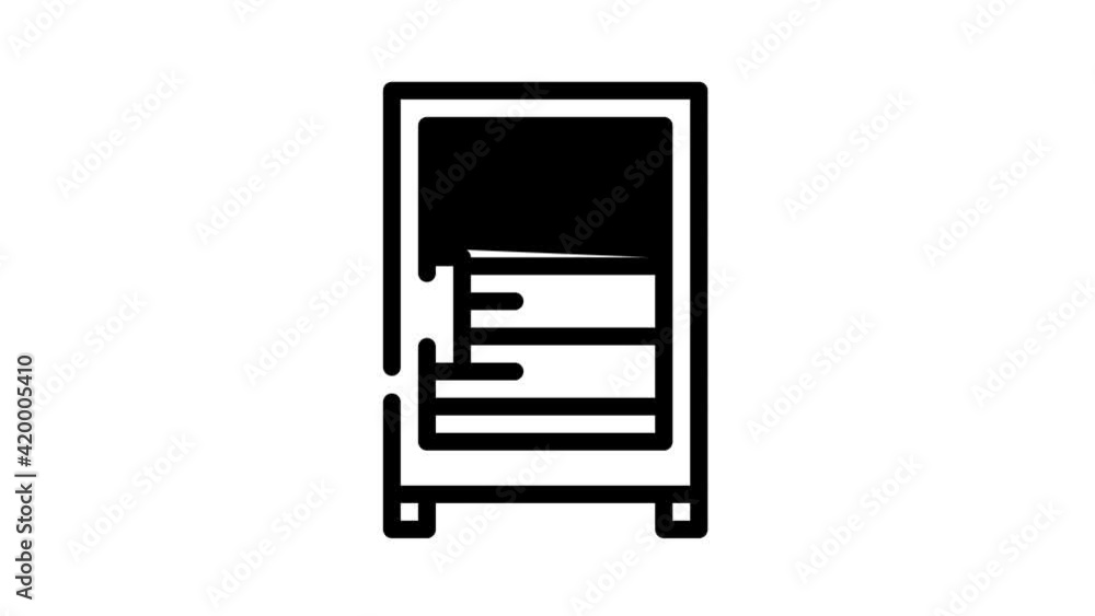 data server technology black icon animation data server technology black icon animation