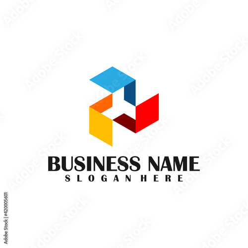 3d abstract colorful perspective box logo Free Download 3d abstract colorful perspective box logo - GFXLoad