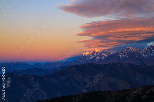 Sunrise on Bayli Kharka, Nepal
