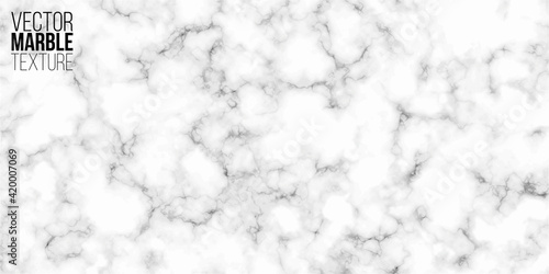 White, gray and black horizontal marble pattern background. Abstract seamless texture vector illustration. Grey granite tile for kitchen, floor, wall. Smooth minimal stone design template
