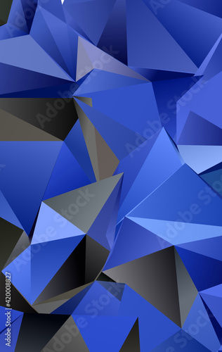 3d Triangles  abstract  background. Design wallpaper.