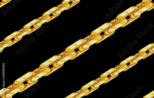 Seamless Golden Chain Pattern, accessory, background, baroque ornament, best seller, blouse, chain, chain pattern, decoration, decorative, design, diary, dress, embroidery