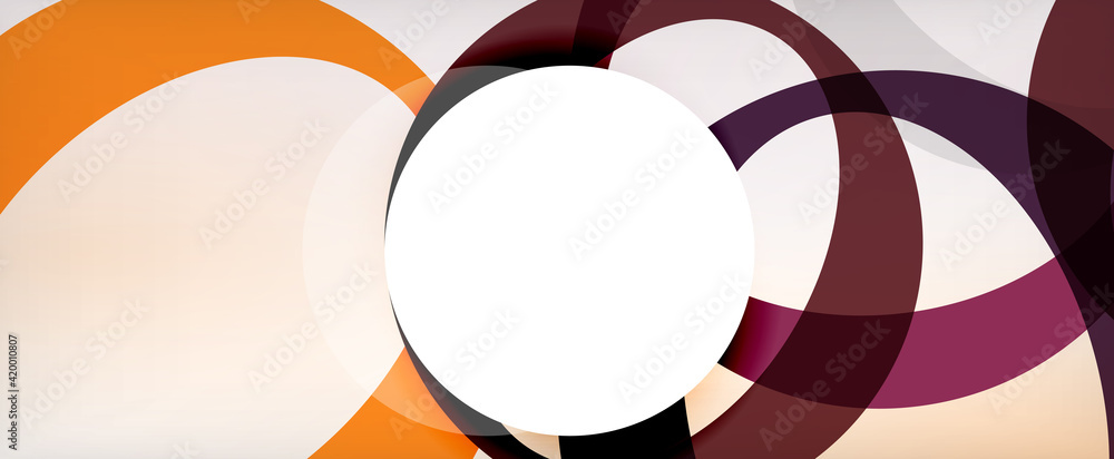 Ring geometric shapes, o letter repetition wallpaper. Abstract background for business or technology presentations, internet posters or web brochure covers Ring geometric shapes, o letter repetition wallpaper. Abstract background for business or technology presentations, internet posters or web brochure covers