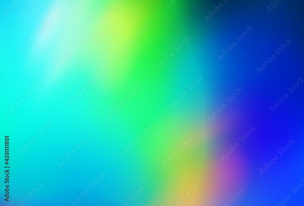 Obraz premium Light Blue, Green vector glossy abstract layout.