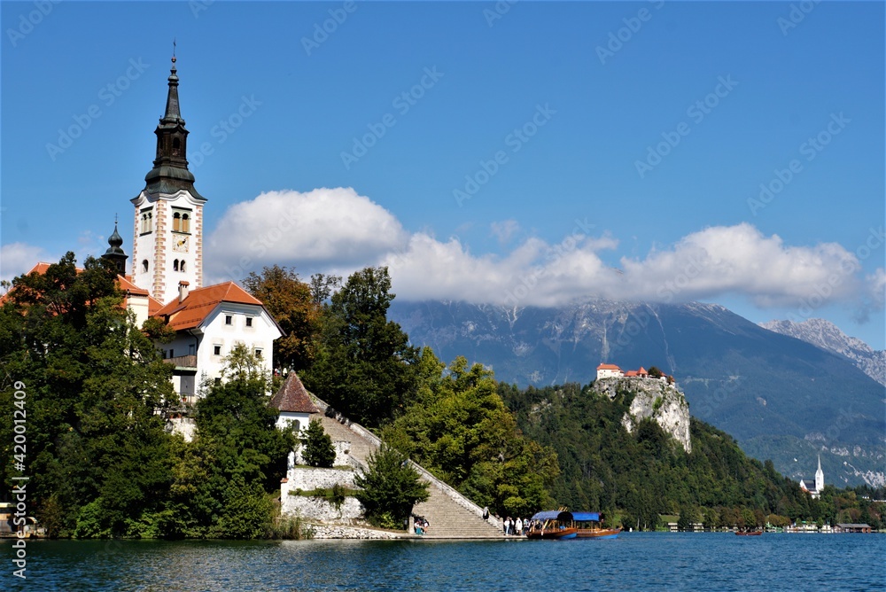 Church of the Assumption of Mary on Bled Island in Slovenia
