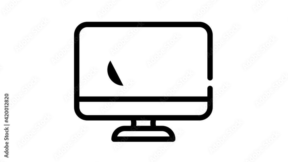 computer files cloud storage black icon animation computer files cloud storage black icon animation