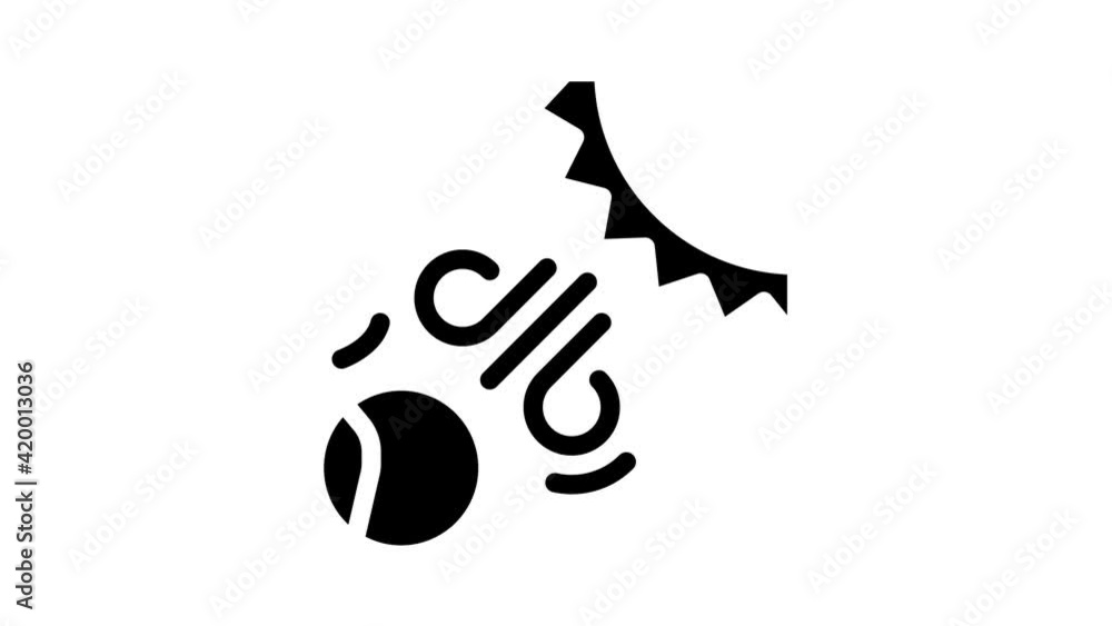 solar influence on earth glyph icon animation solar influence on earth glyph icon animation