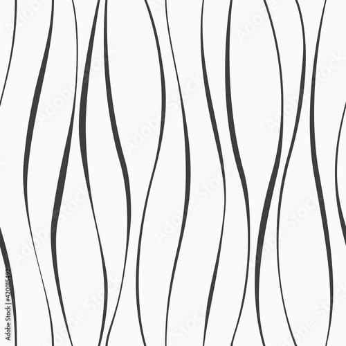 Waves seamless pattern. Abstract background of rounded line. Trendy geometric design.