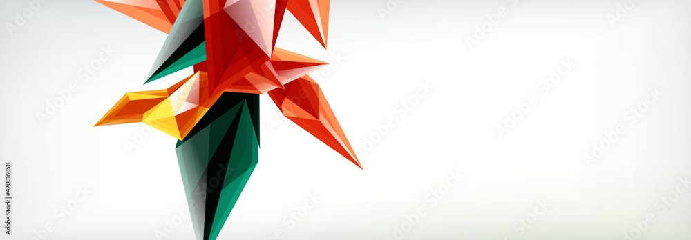 Vector 3d triangles and pyramids abstract background for business or technology presentations, internet posters or web brochure covers Vector 3d triangles and pyramids abstract background for business or technology presentations, internet posters or web brochure covers