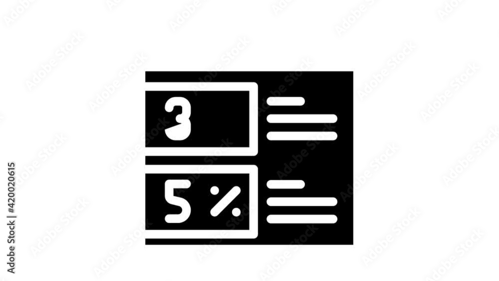 cashback on credit card glyph icon animation cashback on credit card glyph icon animation