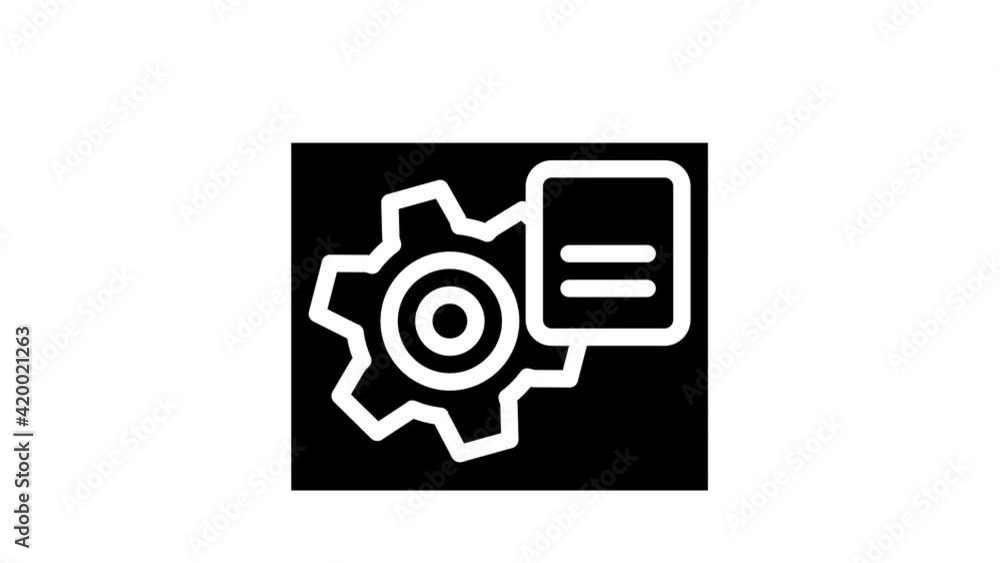 working internet advertising glyph icon animation working internet advertising glyph icon animation