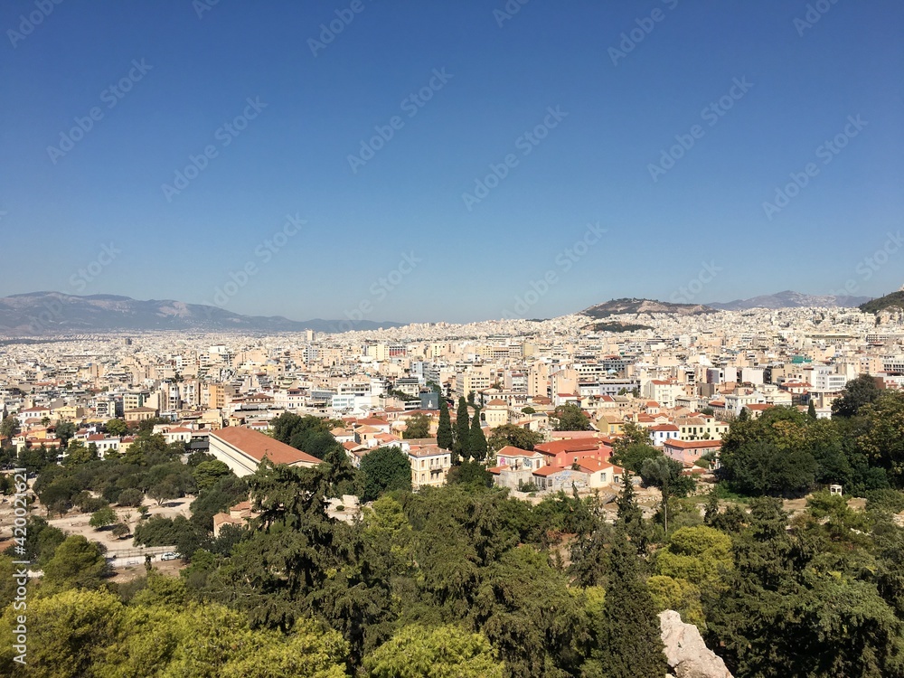 View over the roofs of Athens from the Acropolis