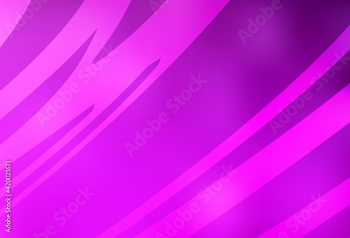 Light Purple vector blurred shine abstract template.