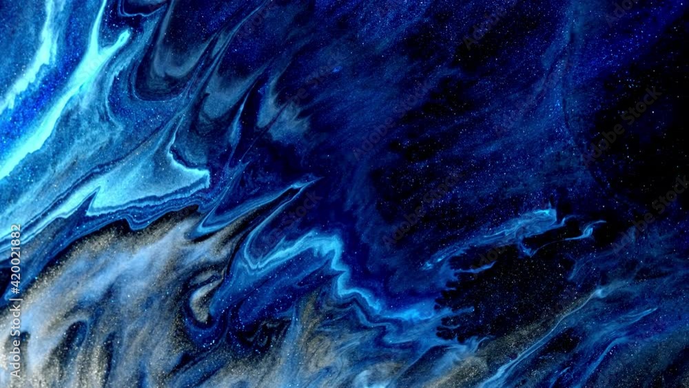 Fluid art. Macro Abstract color moving background close up