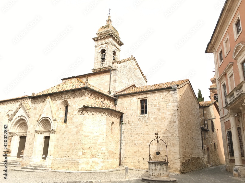San Quirico d'Orcia church in Italy