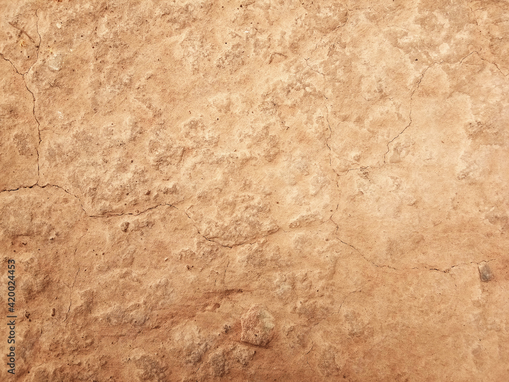 The ground has cracks in the top view for the background The ground has cracks in the top view for the background