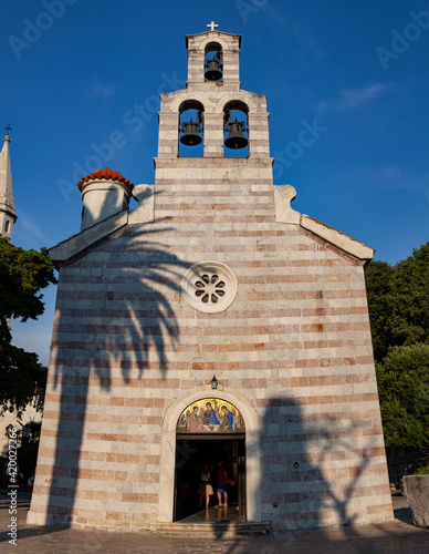 City-scape of Budva. Budva - one of the best preserved medieval cities in Mediterranean and most visited by tourists. #420027266