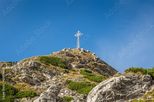 Panel kuchenny z motywem Giewont, Tatry