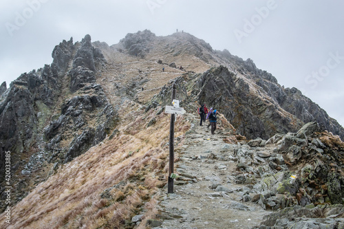 Obraz na płótnie Szpiglasowa Przełęcz, Tatry w salonie
