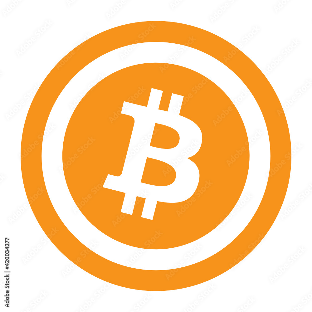Bitcoin crypto currency logo vector. Bitcoin crypto currency logo vector.