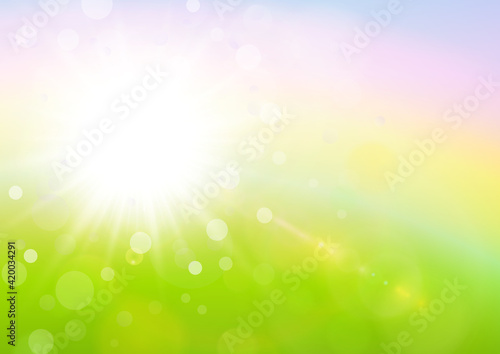 Sunny natural background, s...
