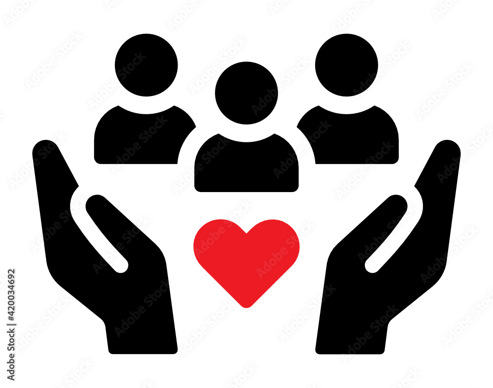 Share your Love. Hands and people with hearts as love massages. family love Share your Love. Hands and people with hearts as love massages. family love