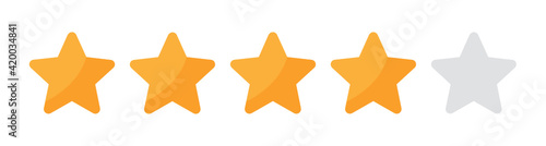4 out of 5 stars rating customer feedback