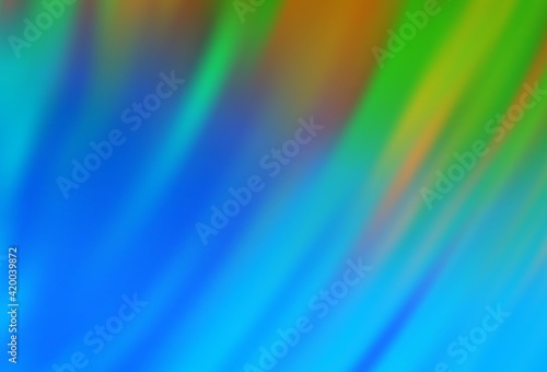Light Blue, Green vector glossy abstract backdrop. © smaria2015