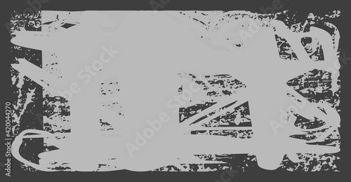 Dirty grunge background. The monochrome texture is old. Vintage worn pattern. The surface is covered with scratches