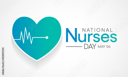 National Nurses day is observed in United states on 6th May of each year, to mark the contributions that nurses make to society. Vector illustration.