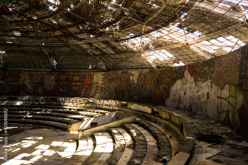 Inside Buzludja Monument