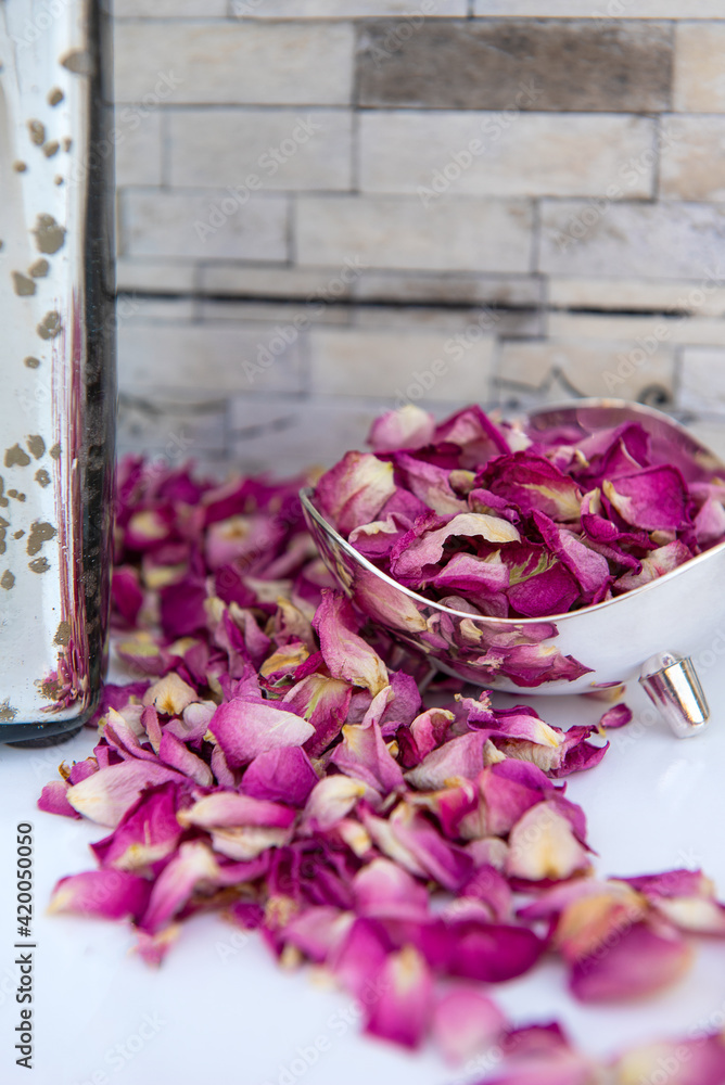 Pink Rose Petals, Natural Bath and Beauty Product Ingredients
