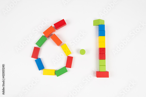 Child's toy building blocks,children's day background