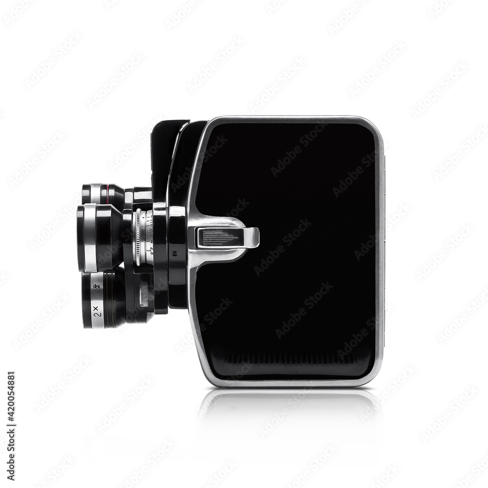 Retro film camera isolated on white background. Retro film camera isolated on white background.