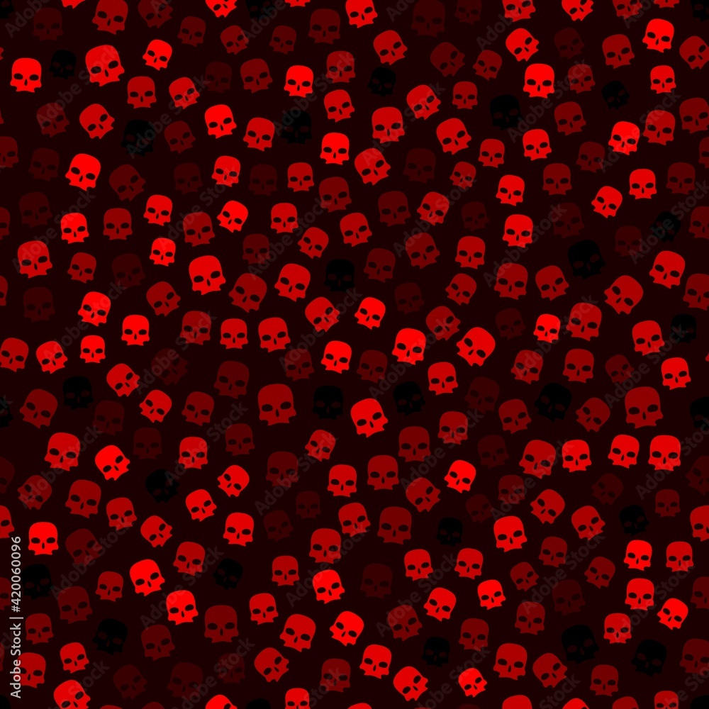 Funny seamless red ruby fire scull pattern background for Halloween Funny seamless red ruby fire scull pattern background for Halloween