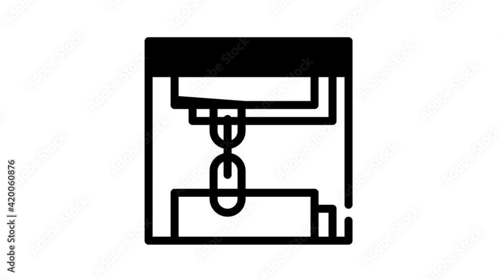 links seo optimization black icon animation links seo optimization black icon animation