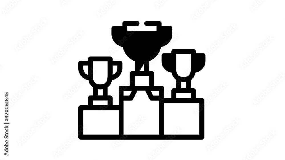 sport competition black icon animation sport competition black icon animation