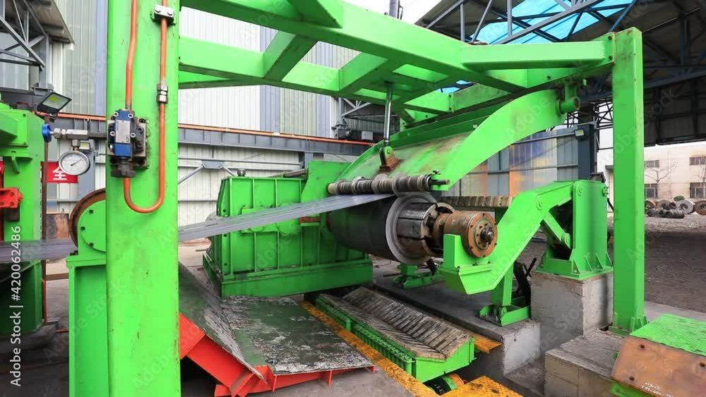 The strip mill is in operation in the factory The strip mill is in operation in the factory