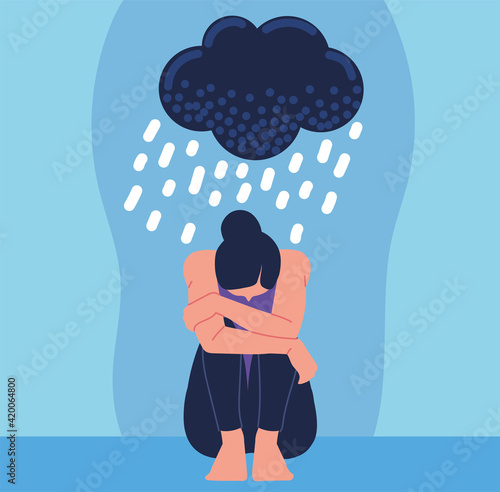 woman depressive thoughts