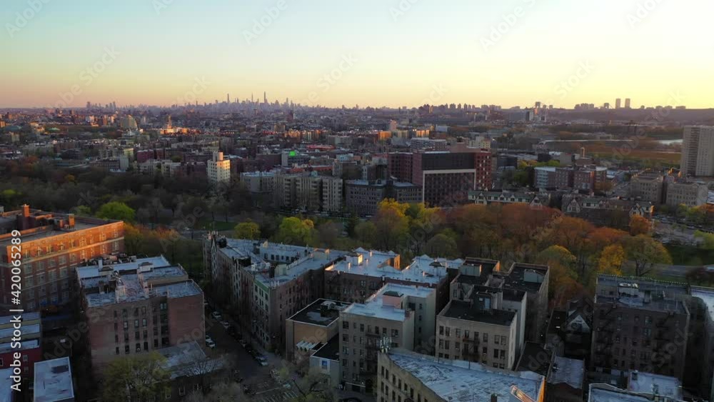 Aerial Skyline View of Apartment Buildings in the Bronx, New York - Part 2