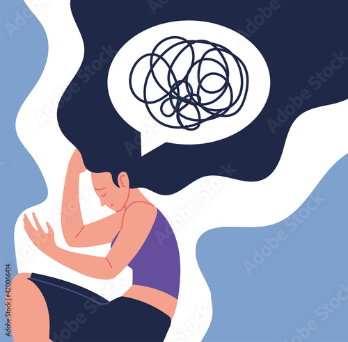 frustrated woman depressed
