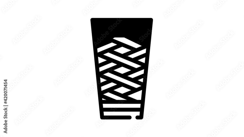viking cup black icon animation viking cup black icon animation
