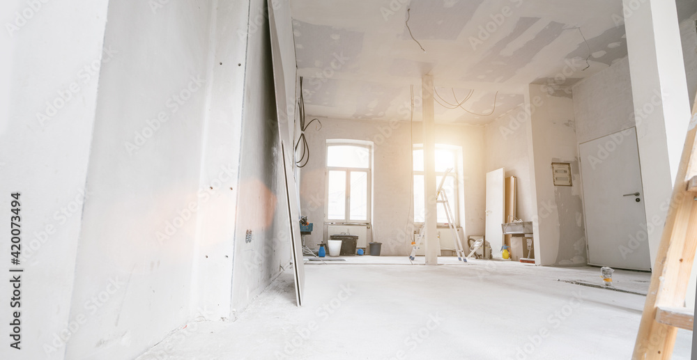 rebuilding an Old real estate apartment, prepared and ready for renovate