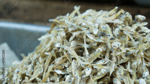 Group of dried fish natural preservatives of fish
