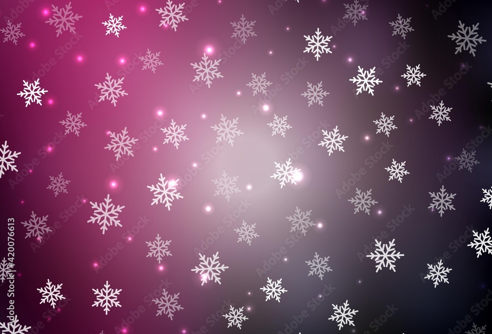 Dark Pink vector backdrop in holiday style. Dark Pink vector backdrop in holiday style.