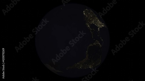 global lichtverschmutzung erde globus nachts planet stromversorgung photo